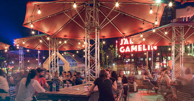 Jardin Gamelins - Quartier des Spectacles - Montréal